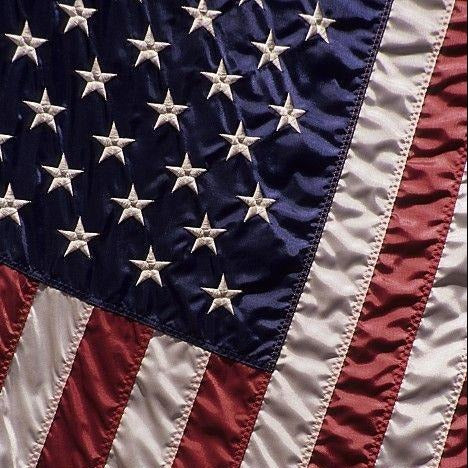 American Flag 3x5 FT Outdoor Heavy Duty - Embroidered Star Sewn Stripes Brass Grommets - Fade Resistant Tough Durable US Flags 210D Nylon - Vivid Color Indoor Premium USA Large - Double Stitched Original Made In USA
