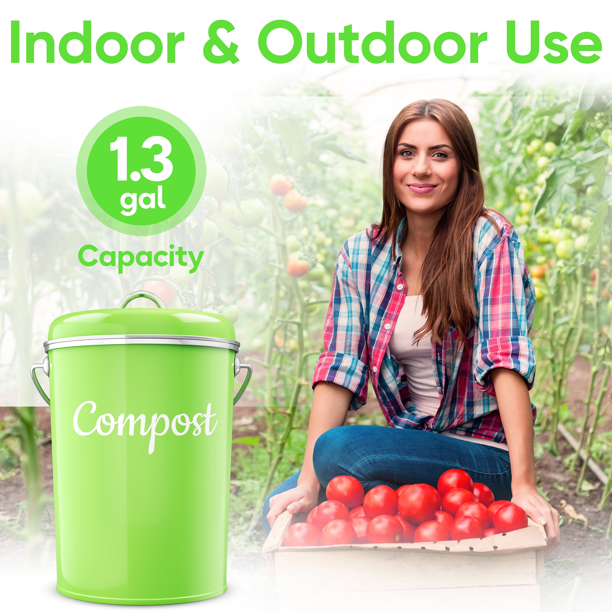 Kitchen Compost Bin Countertop Compost Bin With Lid For Kitchen Odorless Kitchen  Compost Bucket Kitchen Compost
